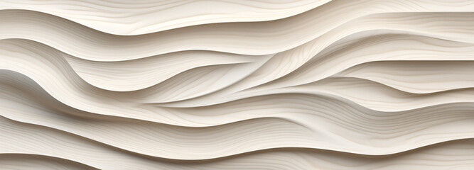Pristine white wave patterns