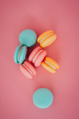 The photo is of a group of colorful macaroons, showcasing a variety of vibrant hues 6199.