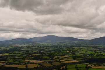Fototapeta na wymiar View from Brandon hill, County kilkenny, Ireland
