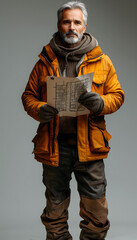 portrait of an architect, isolated