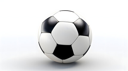 Football/soccer ball on white background