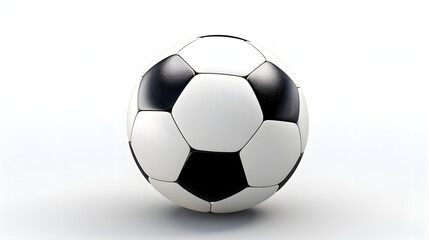 Fototapeta premium Football/soccer ball on white background