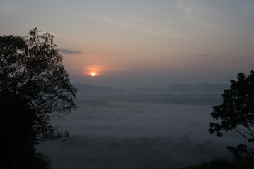 Morgenstimmung am Sigiriya L&ouml;wenfelsen in Sri Lanka