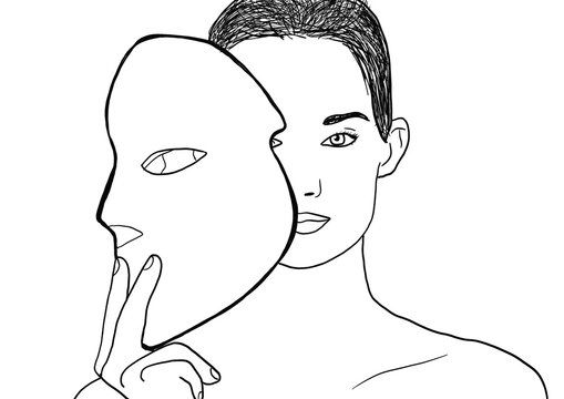 woman in a beauty center using a facial light therapy mask