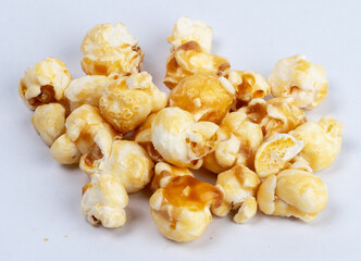 Popcorn isolated on white