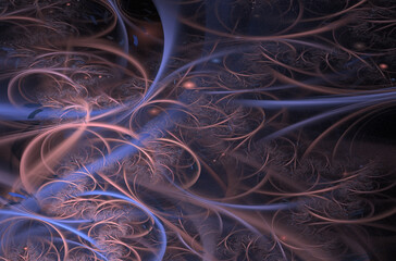 Abstract fractal 3d circle image