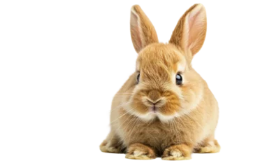 Foto op Plexiglas Charming Teddy Rabbit isolated on transparent Background © Sehar