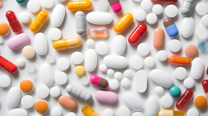 Obrazy na Plexi  Kolorowy wybór leków i suplementów