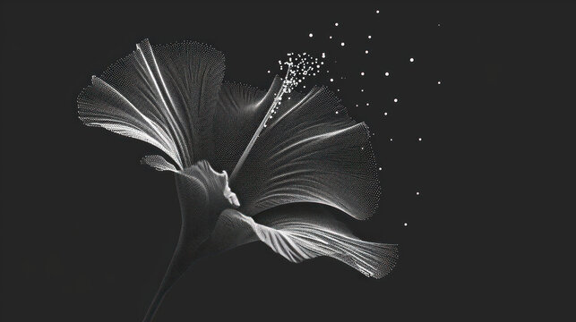  a black and white photo of a flower on a black background with the words iris written on the side of the flower and the words iris written on the side of the flower.