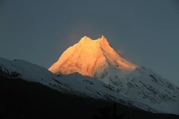 Photo sur Plexiglas Manaslu Manaslu bei Sonnenaufgang