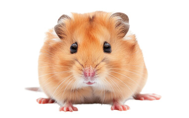 Adorable Teddy Hamster isolated on transparent Background