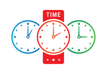 triple analog clock concept