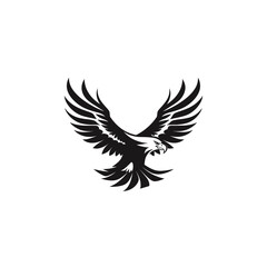Obraz premium Eagle flying flat vector design