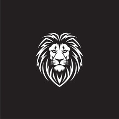 Lion head flat vector design