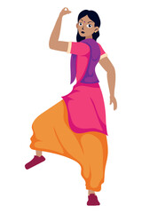 lohri dancing woman
