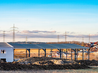 Neubau einer Lagerhalle