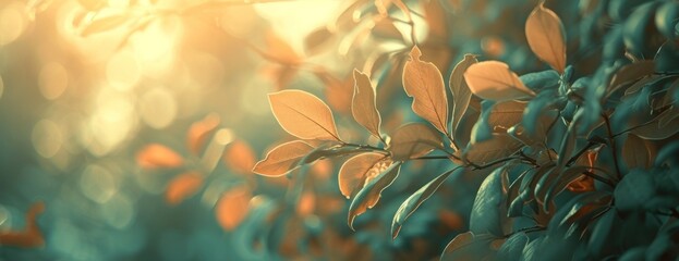 Close Up of Tree Branch With Leaves