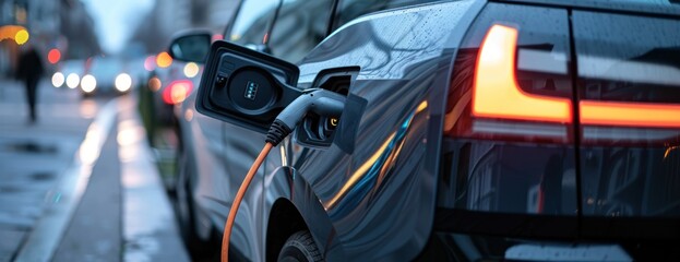 Parked Car electric vehicle ev hybrid