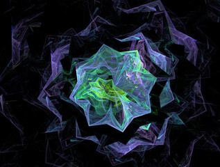 Imaginatory fractal abstract background Image