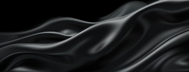 Obraz premium Wavy Fabric in Black and White