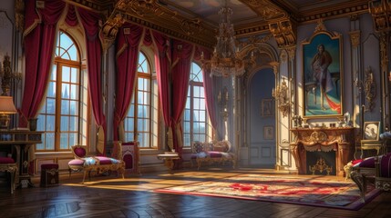 Fototapeta na wymiar Royal castle interior
