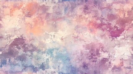  a painting that looks like it has been painted with pastel colors and has a blue, yellow, pink, purple, and white design on the top of it.