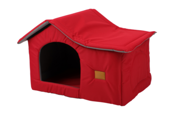 Pet kennel, fabric nest house for small dogs and cats, isolated white and transparent background. isolated png background.