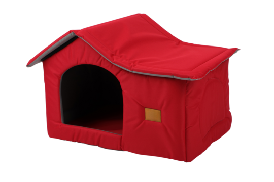 Pet kennel, fabric nest house for small dogs and cats, isolated white and transparent background. isolated png background.