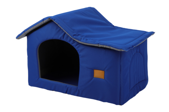 Pet kennel, fabric nest house for small dogs and cats, isolated white and transparent background. isolated png background.