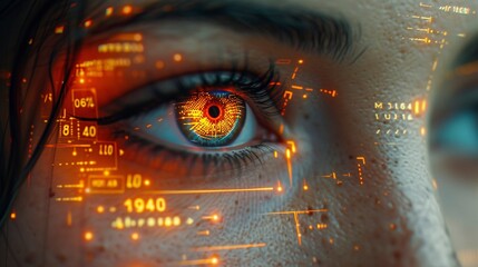 Eye scanning, biometric recognition, future identification technologies