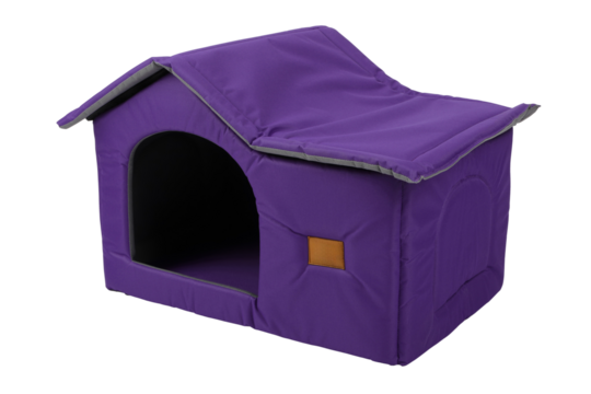 Pet kennel, fabric nest house for small dogs and cats, isolated white and transparent background. isolated png background.