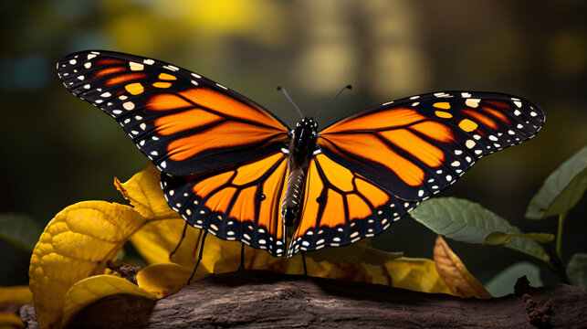A Beautiful monarch butterfly --