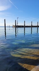Sunny day in Meersburg, Germany, lake Constance