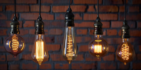 Obraz premium Luxury vintage style with light lamp decor