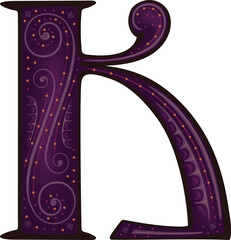 Initial letters K .Alphabet.