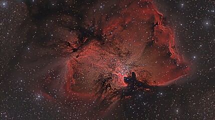 Interstellar Nebula Brilliance - obrazy, fototapety, plakaty