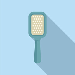 Hair brush fashion icon flat vector. Female beauty salon. Avatar head