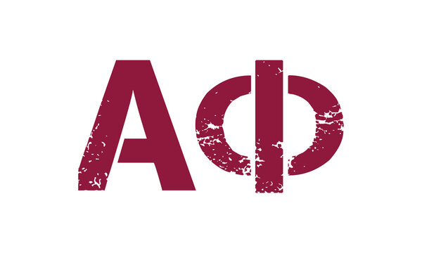 Alpha Phi greek letter, ΑΦ greek letters, ΑΦ