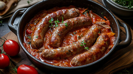 Escudella i Carn d'Olla - Catalan Sausage and Meat Stew Photo - obrazy, fototapety, plakaty