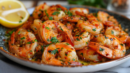 Gambas al Ajillo - Garlic Shrimp Delight Photo
