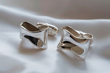 Cufflinks made of silver