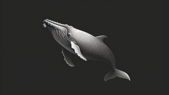  a black and white photo of a humpback whale with it's mouth open and it's mouth hanging out of it's mouth in the air.