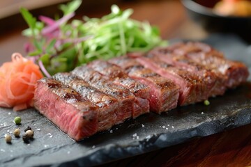 Japanese Sendai black beef sirloin steak