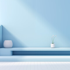 image of minimalist modern architecture in pastel colors - 728868952