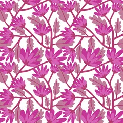 Summer retro floral seamless geometric flowers pattern for fabrics and linens and kids clothes print and festive