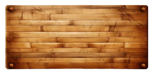 Bamboo sign plate cut out