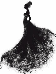 silhouette of a girl