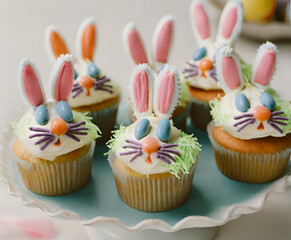 Easter Bunny Cupcakes