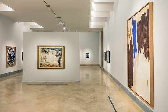 Thyssen-Bornemisza National Museum (Museo Nacional Thyssen-Bornemisza): almost 1,000 paintings, covering the history of art from the XIII to the XX century. Madrid, Spain, January 9, 2024.