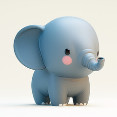 3d baby elephant 